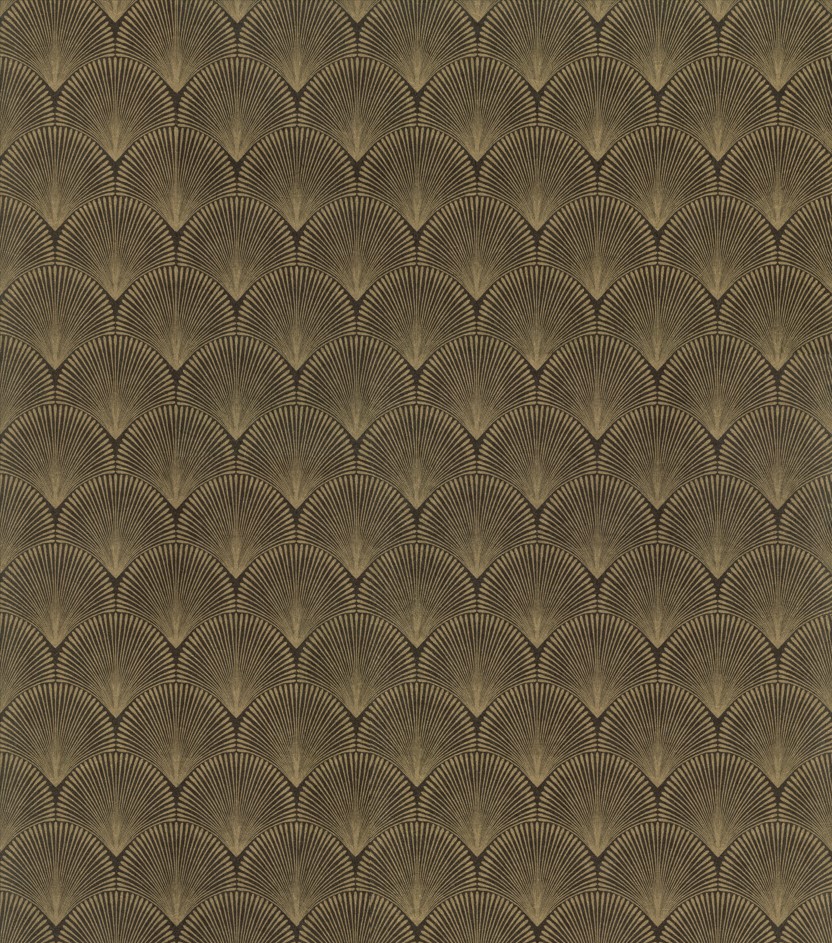 古典風 扇形紋 壁紙