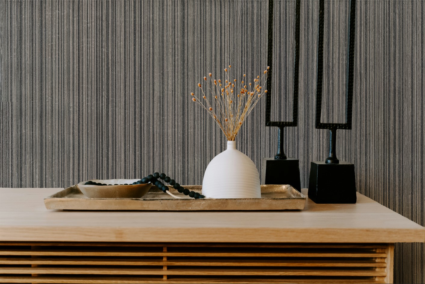 現代感 俐落直條紋 壁紙