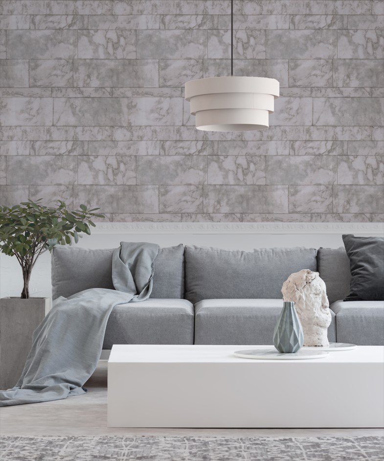 現代感 大理石磚紋 壁紙