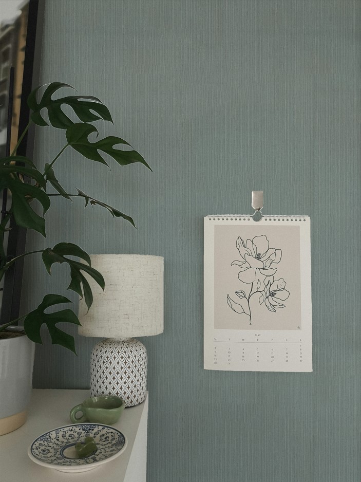 文青感 布織條紋 壁紙