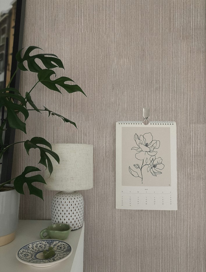 文青感 布織條紋 壁紙