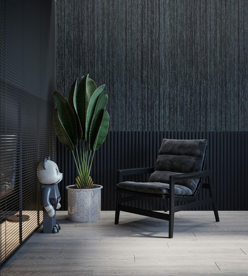 現代感 垂直拉絲紋 壁紙