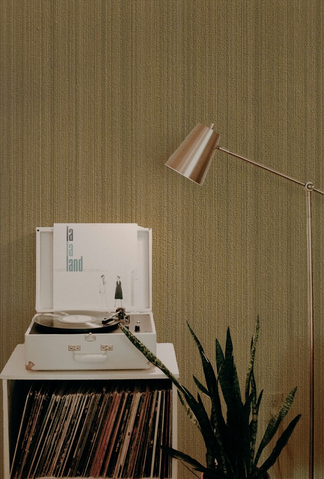 雅致感 布織縱紋 壁紙