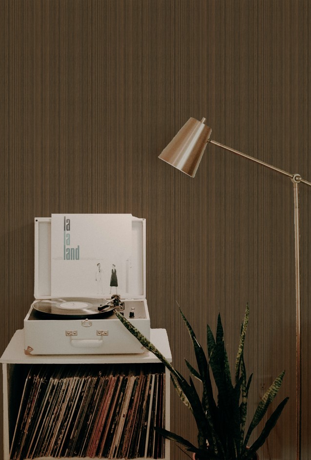 雅致感 布織縱紋 壁紙